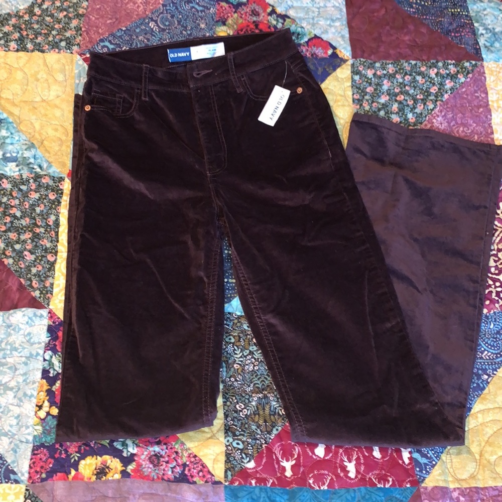 NWT old navy velvet flare